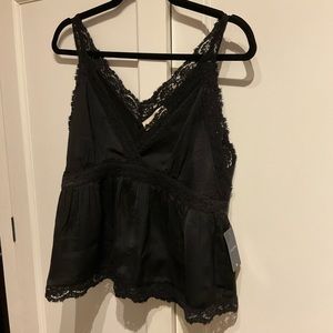 Black dressy tank lucky brand